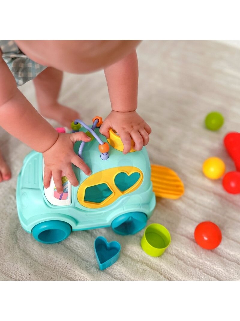 Interaktyvus Muzikinis Automobilis Rūšiuoklis WOOPIE BABY Montessori Blue 2