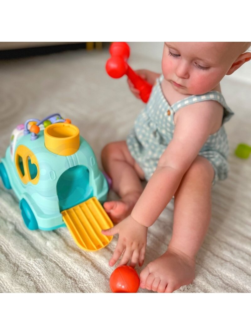 Interaktyvus Muzikinis Automobilis Rūšiuoklis WOOPIE BABY Montessori Blue 3