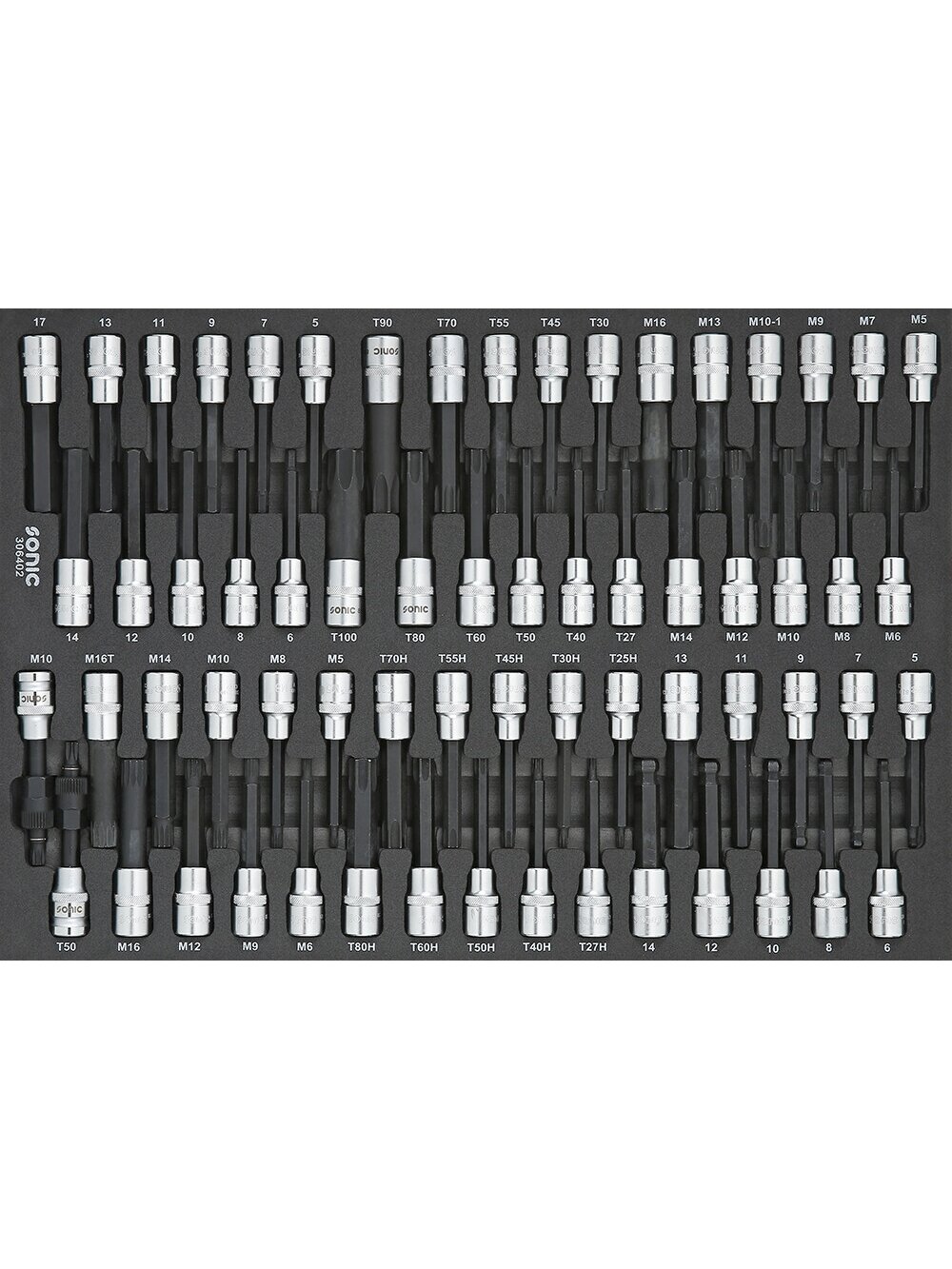 Įrankių komplektas į vežimėlius (64vnt), Sonic Equipment (306402, SONIC)