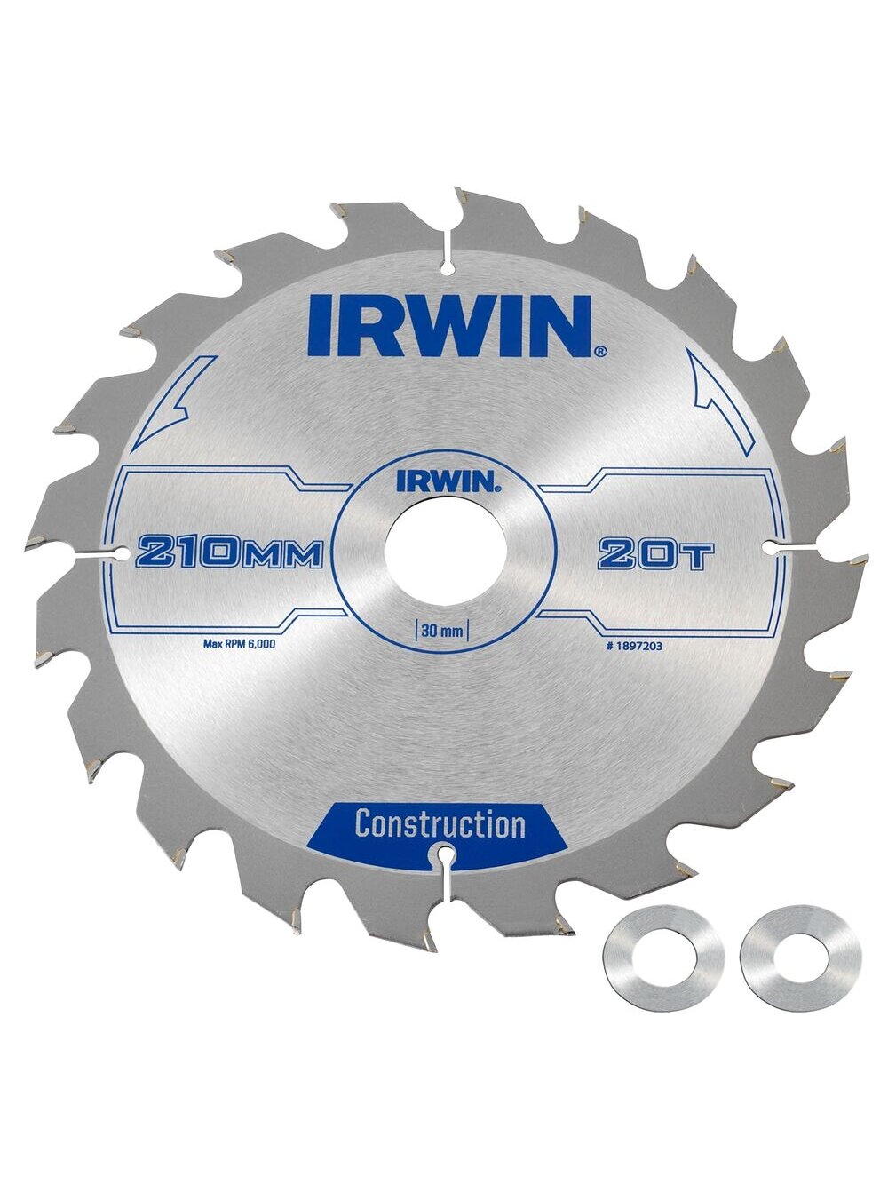 IRWIN Pjov. diskas 210x30(20,16)x20T 2,5 mm ATB IRWIN Pjov. diskas 210x30(20,16)x20T 2,5 mm ATB