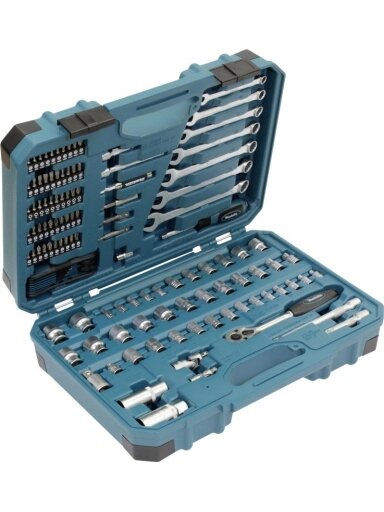 Įrankių komplektas MAKITA E-06616, 120 vnt.