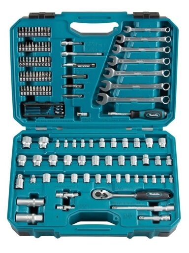 Įrankių komplektas MAKITA E-06616, 120 vnt.