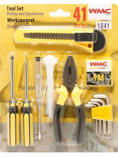 Įrankių rinkinys WMC TOOLS 1041 41 vnt.