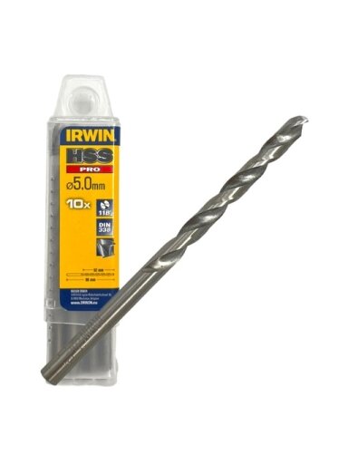 IRWIN Grąžtas metalui HSS PRO 5,0 x 52/86 mm