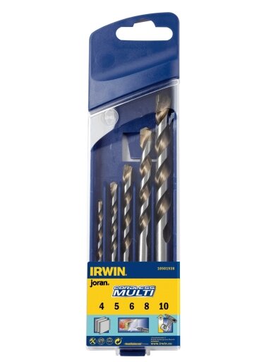 IRWIN Grąžtų rinkinys CORDLESS 4,5,6,8,10 mm