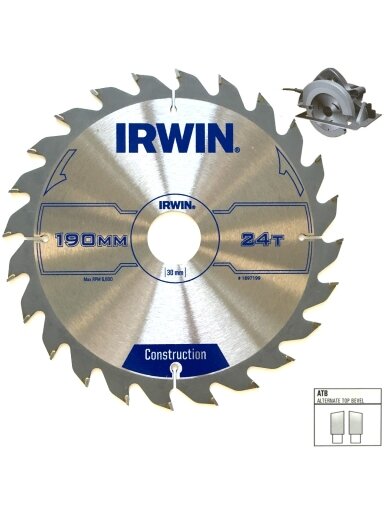 IRWIN Pjov. diskas 165x30(20,16)x30T 2,5 mm ATB