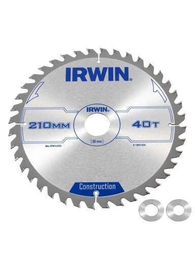 IRWIN Pjov. diskas 210x30(20,16)x40T 2,5 mm ATB