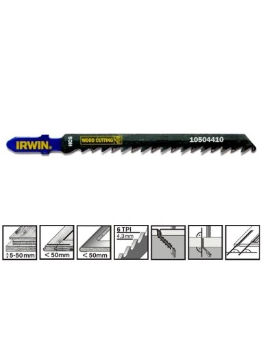 IRWIN Pjūklelis medžiui 100 mm „IRWIN" T144DP