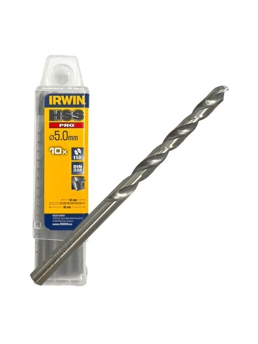 IRWIN Grąžtas metalui HSS PRO 5,0 x 52/86 mm