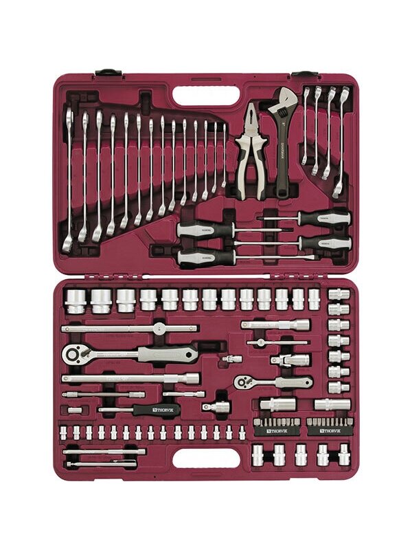 Įrankių komplektas 1/4" 1/2" DR, 101 vnt. (UTS0101, THORVIK) Įrankių komplektas 1/4" 1/2" DR, 101 vnt. (UTS0101, THORVIK)