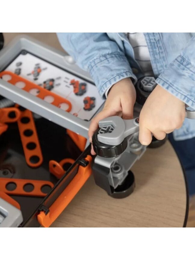 Įrankių Dėklas SMOBY Black & Decker + Automobilis Dalimis 3