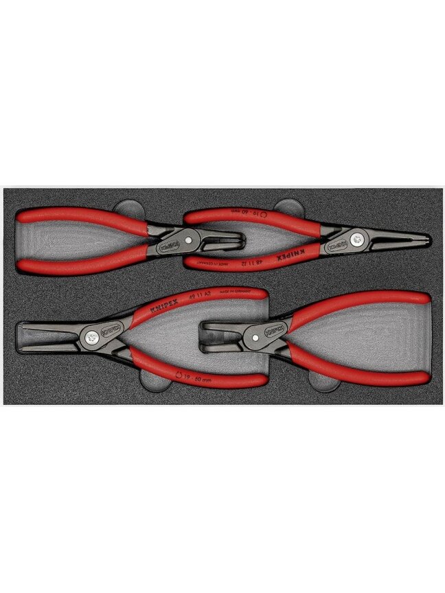 Įrankių komplektas į vežimėlius (4vnt) (00 20 01 V09, KNIPEX) Įrankių komplektas į vežimėlius (4vnt) (00 20 01 V09, KNIPEX)