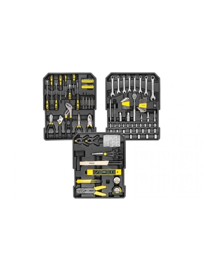 Įrankių komplektas su lagaminu WMC TOOLS 186 vnt Įrankių komplektas su lagaminu WMC TOOLS 186 vnt