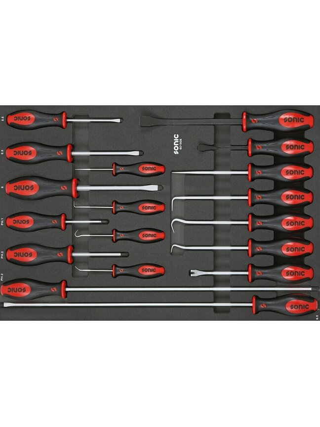 Įrankių komplektas vežimėliams, 18 vnt., SONIC EQUIPMENT (601808, SONIC) Įrankių komplektas vežimėliams, 18 vnt., SONIC EQUIPMENT (601808, SONIC)