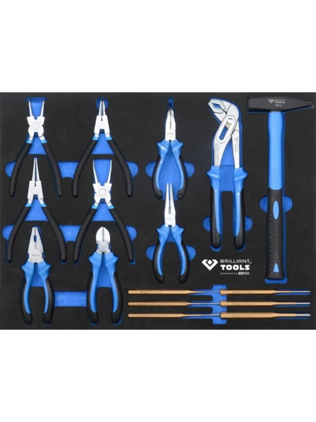 Įrankių vežimėlis 7 stalčių su 473 įrankiais, Brilliant Tools 5 Įrankių vežimėlis 7 stalčių su 473 įrankiais, Brilliant Tools 5