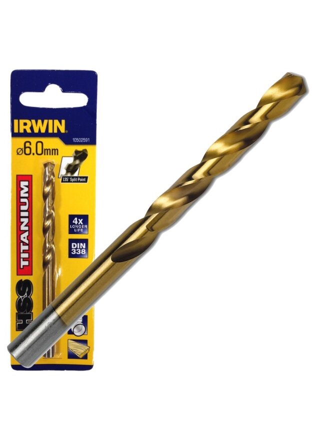IRWIN Grąžtas metalui HSS TITANIUM 13,0 mm IRWIN Grąžtas metalui HSS TITANIUM 13,0 mm