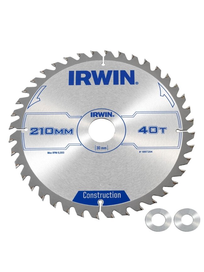IRWIN Pjov. diskas 210x30(20,16)x40T 2,5 mm ATB IRWIN Pjov. diskas 210x30(20,16)x40T 2,5 mm ATB