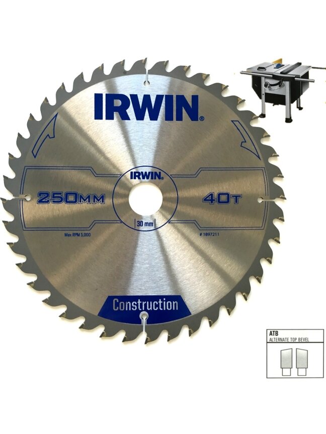 IRWIN Pjov. diskas 300x30x60T 3,2 mm ATB IRWIN Pjov. diskas 300x30x60T 3,2 mm ATB