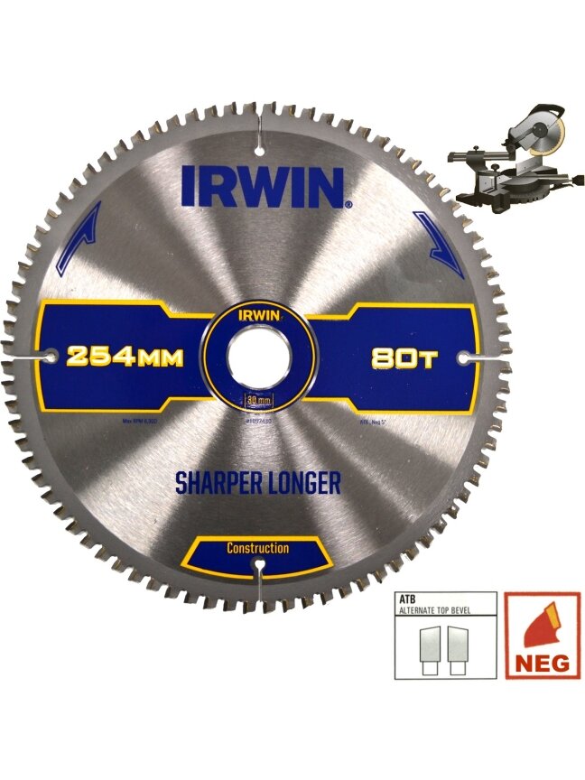 IRWIN Statyb. pj. d. 254x30x80T 2,8 mm ATB/N IRWIN Statyb. pj. d. 254x30x80T 2,8 mm ATB/N