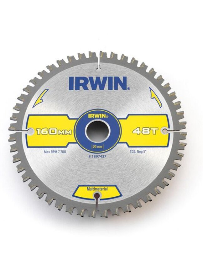 IRWIN Univ. pj. d. 160x20(16)x48T 2,4 mm TCG/N 1 IRWIN Univ. pj. d. 160x20(16)x48T 2,4 mm TCG/N 1