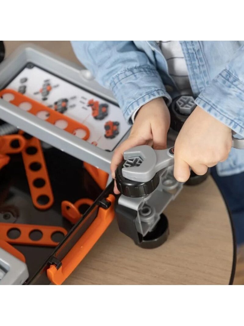 Įrankių Dėklas SMOBY Black & Decker + Automobilis Dalimis 3