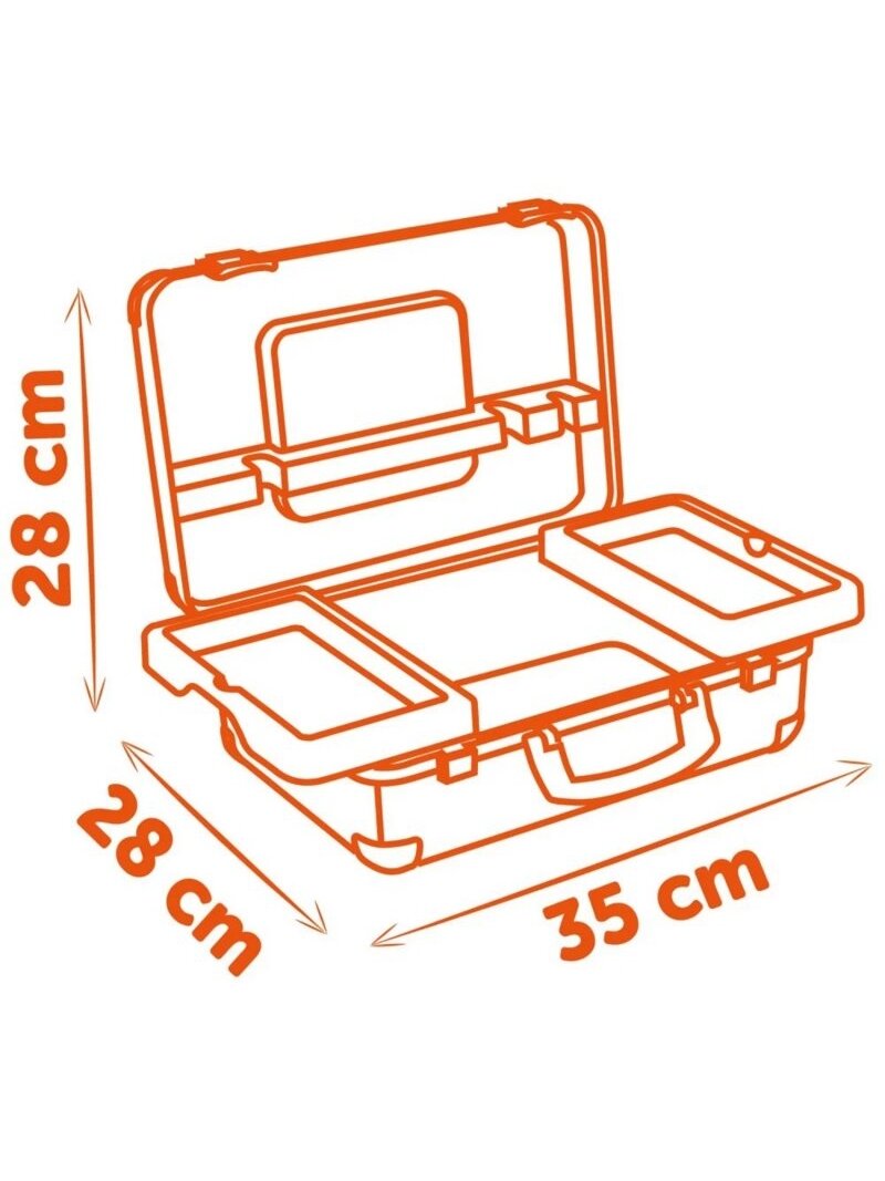 Įrankių Dėklas SMOBY Black & Decker + Automobilis Dalimis 8