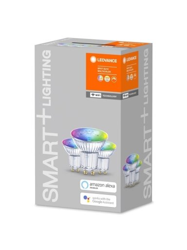 Išmanioji LED lempa SMART WIFI, GU10, 5W, 350lm,RGBX3VNT