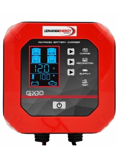 Išmanusis akumuliatoriaus įkroviklis GX10 12V/10A, Lemania