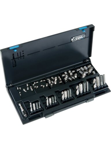 IŠPARDAVIMAS! Sriegių taisymo/remonto rinkinys Volkel V-coil (70 vnt.) RAPID (M5-M12) IŠPARDAVIMAS! Sriegių taisymo/remonto rinkinys Volkel V-coil (70 vnt.) RAPID (M5-M12)