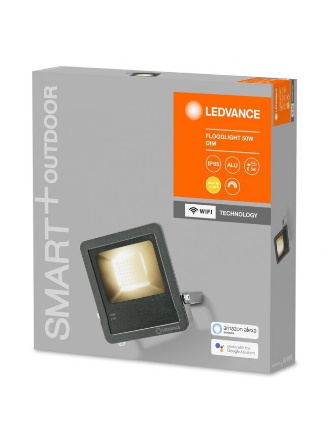 Išmanus prožektorius LED WIFI 50W 5000lm IP65 dimeriuojamas 2 Išmanus prožektorius LED WIFI 50W 5000lm IP65 dimeriuojamas 2