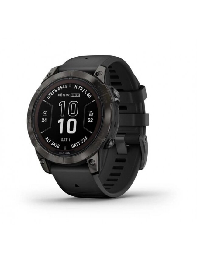 Išmanusis laikrodis Garmin Fenix 7 Pro Sapphire Solar, juoda Išmanusis laikrodis Garmin Fenix 7 Pro Sapphire Solar, juoda