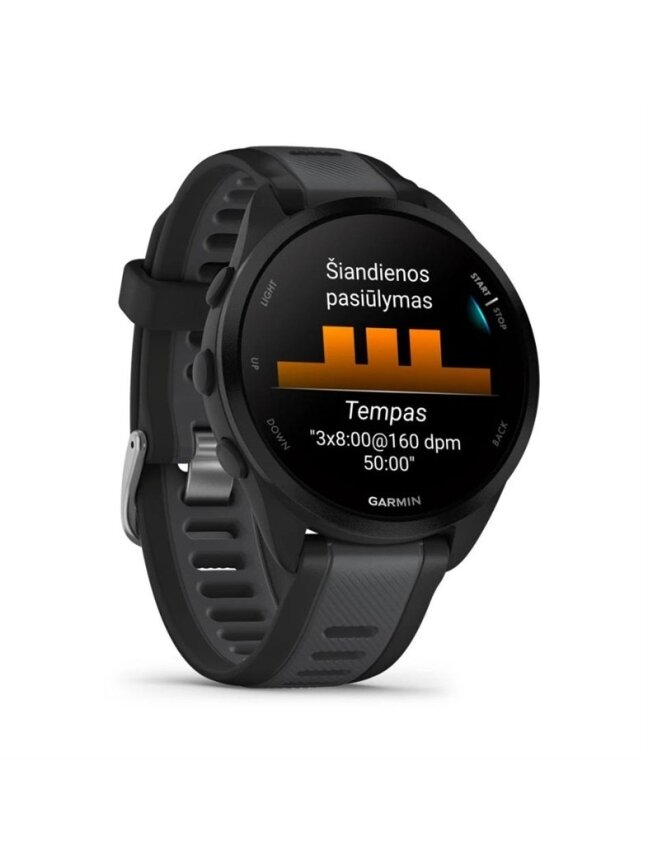 Išmanusis laikrodis Garmin Forerunner 165 010-02863-20 juoda 1
