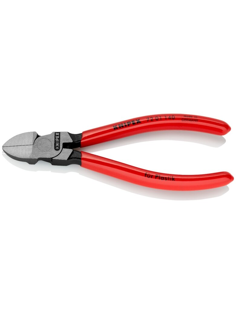 ⬡ Įstrižinio pjovimo replės plastikui 140 mm KNIPEX (7201140, KNIPEX) ⬡ Įstrižinio pjovimo replės plastikui 140 mm KNIPEX (7201140, KNIPEX)