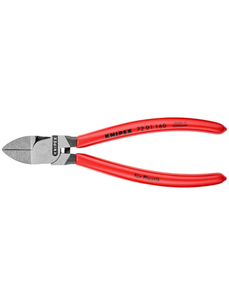 ⬡ Įstrižinio pjovimo replės plastikui 160 mm KNIPEX (7201160, KNIPEX) ⬡ Įstrižinio pjovimo replės plastikui 160 mm KNIPEX (7201160, KNIPEX)