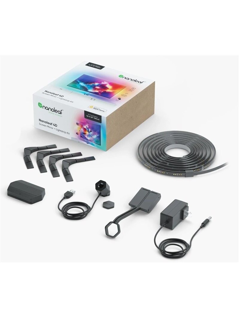 Išmanioji apšvietimo sistema Nanoleaf Kit + 4D iki 65" Išmanioji apšvietimo sistema Nanoleaf Kit + 4D iki 65"