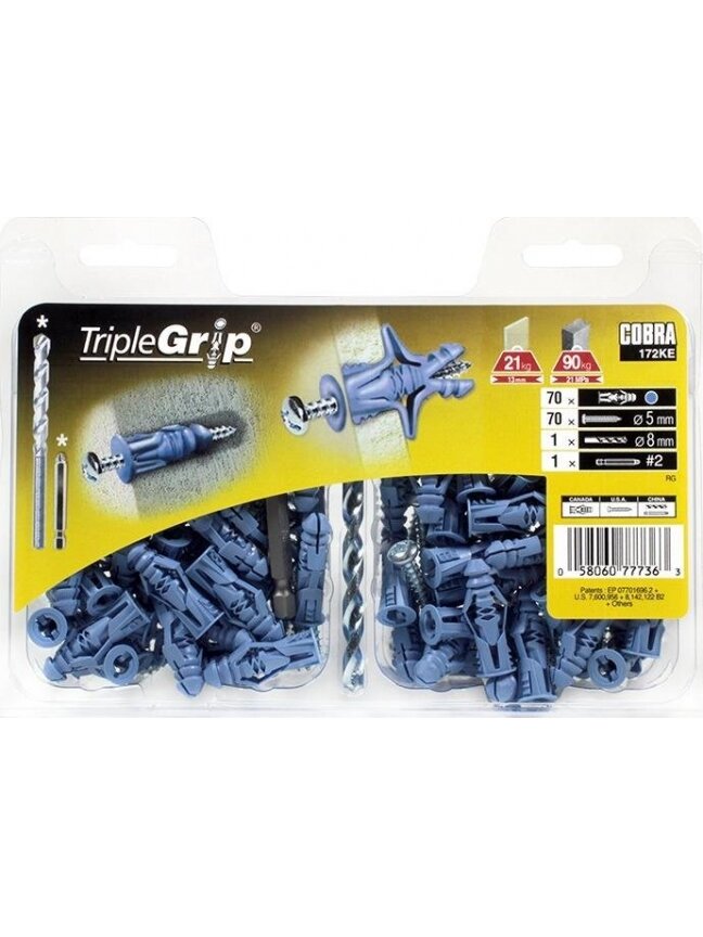 Įvarai GKP, 5 x 32 mm, plastikiniai, 70 vnt. 1 Įvarai GKP, 5 x 32 mm, plastikiniai, 70 vnt. 1