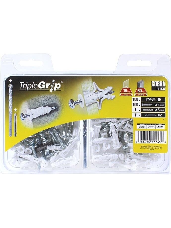 Įvarai GKP, 4 x 29 mm, plastikiniai, 100 vnt. 1 Įvarai GKP, 4 x 29 mm, plastikiniai, 100 vnt. 1