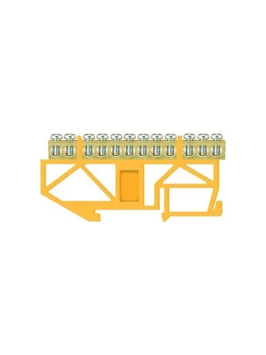 Įžeminimo kaladėlė Pawbol LZ 12/Ž, DIN, 12x16 mm², geltona