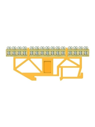 Įžeminimo kaladėlė Pawbol LZ 15/Ž, DIN,15x16 mm², geltona Įžeminimo kaladėlė Pawbol LZ 15/Ž, DIN,15x16 mm², geltona