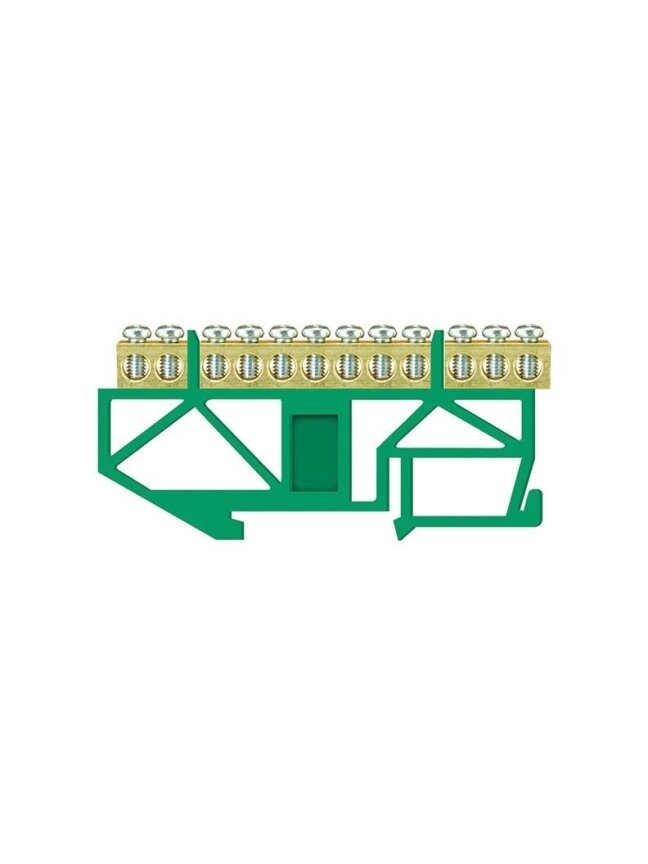 Įžeminimo kaladėlė Pawbol LZ 12/Z, DIN, 12x16 mm², žalia Įžeminimo kaladėlė Pawbol LZ 12/Z, DIN, 12x16 mm², žalia