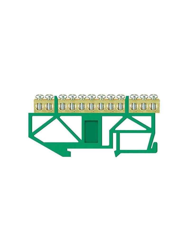 Įžeminimo kaladėlė Pawbol LZ 12/Z, DIN, 12x16 mm², žalia