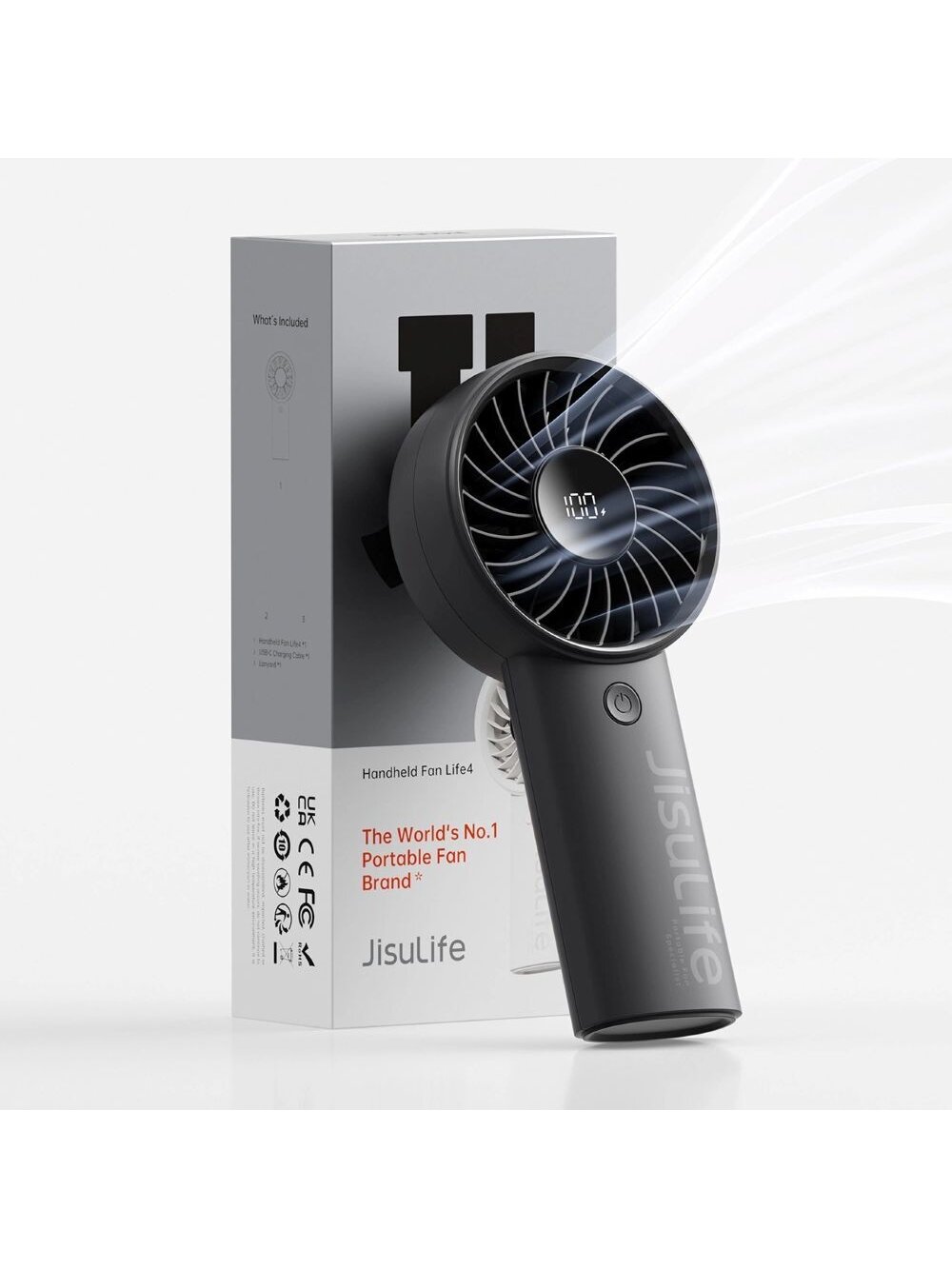 JisuLife Handheld Fan 4 Black 4