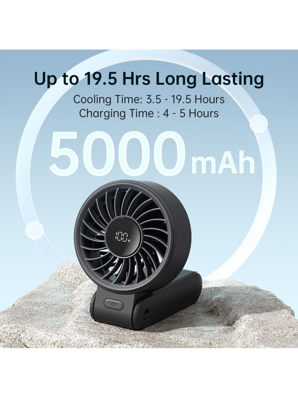 JisuLife Handheld Fan 7 Black 1