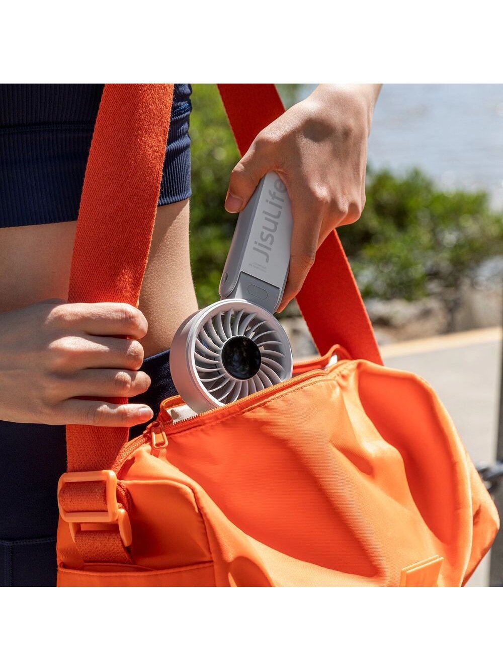 JisuLife Handheld Fan 7 Grey 3