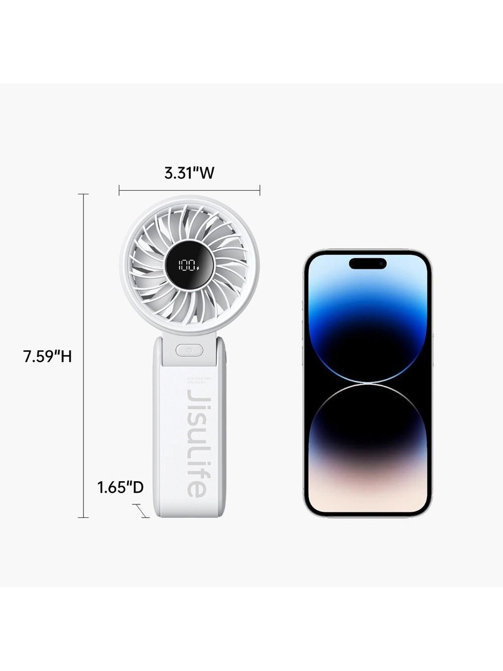 JisuLife Handheld Fan 7 Grey 6