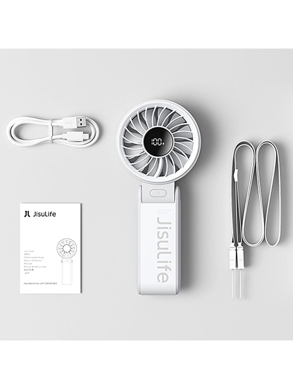 JisuLife Handheld Fan 7 Grey 7