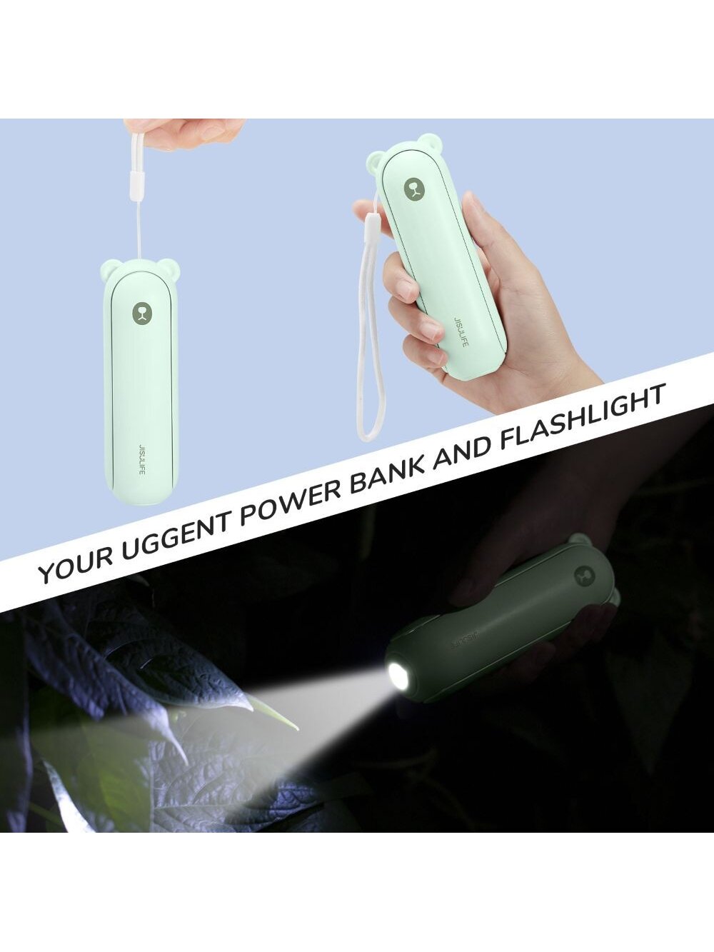 JisuLife Handheld Fan 8 Plus Green 3