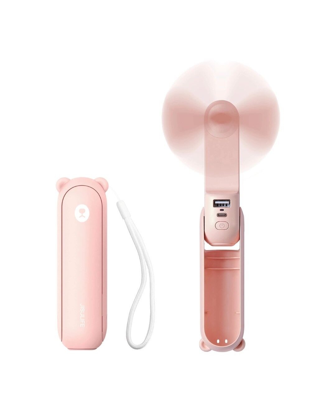 JisuLife Handheld Fan 8 Plus Pink 3