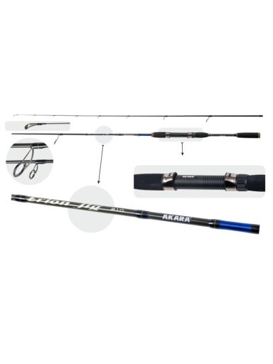 Jigo Spiningas Erion Jig TX-30 2-jų Dalių, Ilgis 2,10 m, Testas 5-25g