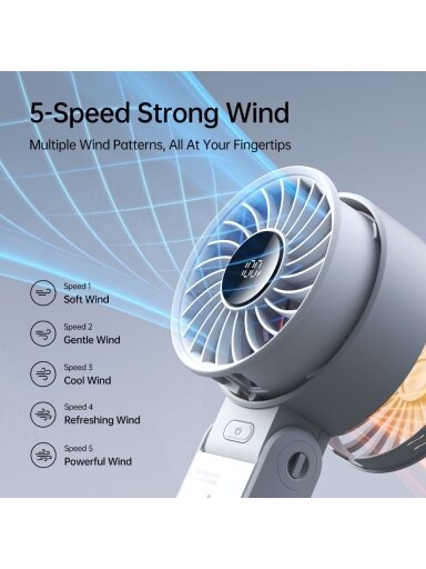 JisuLife Handheld Fan 7 Grey